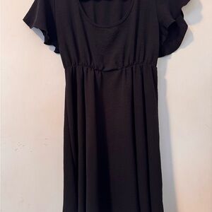 See You Monday Kids Black Casual Dress size medium
